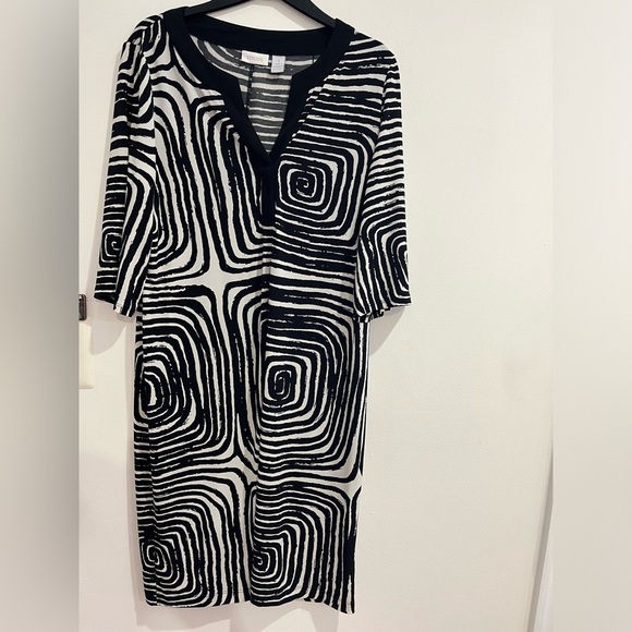 Chico's Dresses & Skirts - Chico's Black and White Zebra Print Top H-3